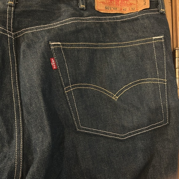 Levi’s Men’s 501XX Straight Fit Jeans Button Fly Size W42 L32 - Picture 7 of 13